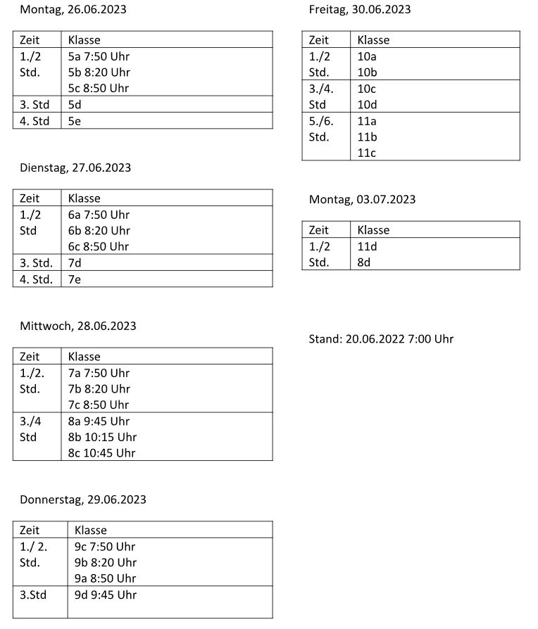 terminplan